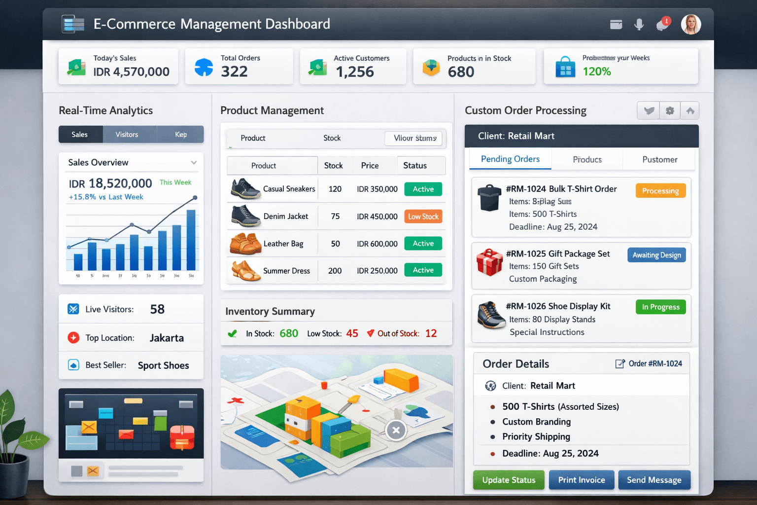 Admin Dashboard E-Commerce